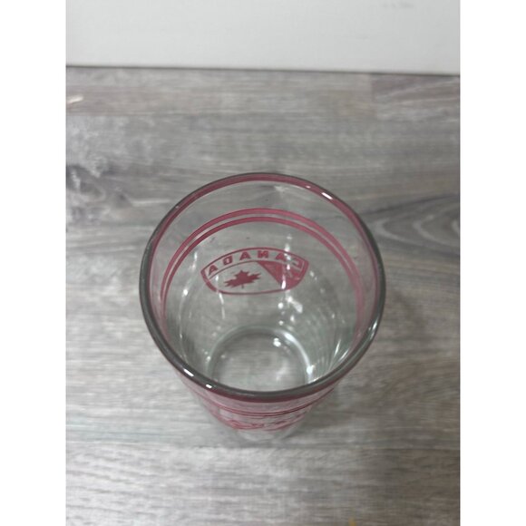 Vintage Canada '67 Tall Tumbler Glass  With Red Crest and Maple Leaf Design - Picture 2 of 4